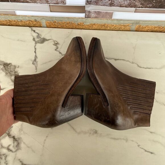 Del Carlo leather ankle boots 38.1/2 - Picture 3 of 14